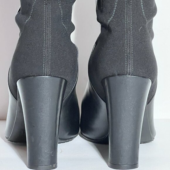 Stuart Weitzman Black Over the Knee 50/50 High Heel Boot Sz 8 - Picture 2 of 15
